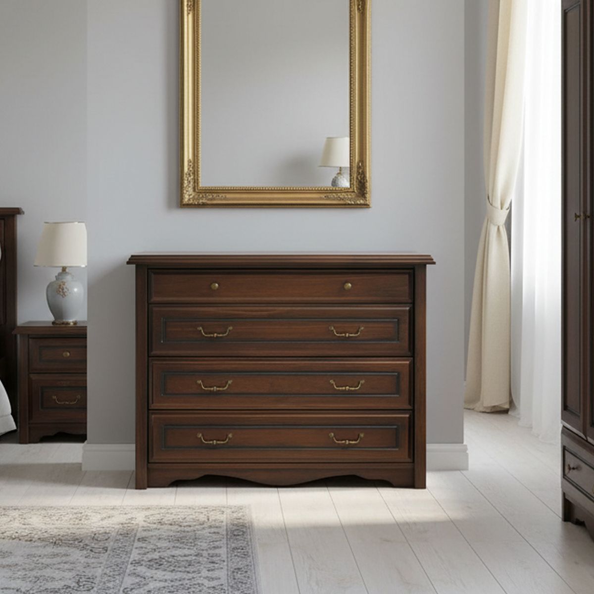 ROSEN - Cómoda 4 Cajón(es) Manchester 115x90x50 cm Variados