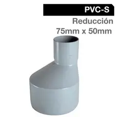 TIGRE - Reducción PVC-S Bco c/goma 75mm x 50mm Blanco 1u