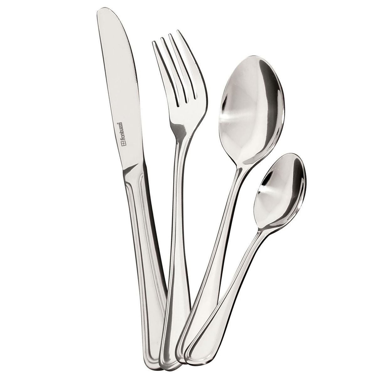 FANTUZZI - Juego de Cuchillería 24 Piezas Acero Inoxidable