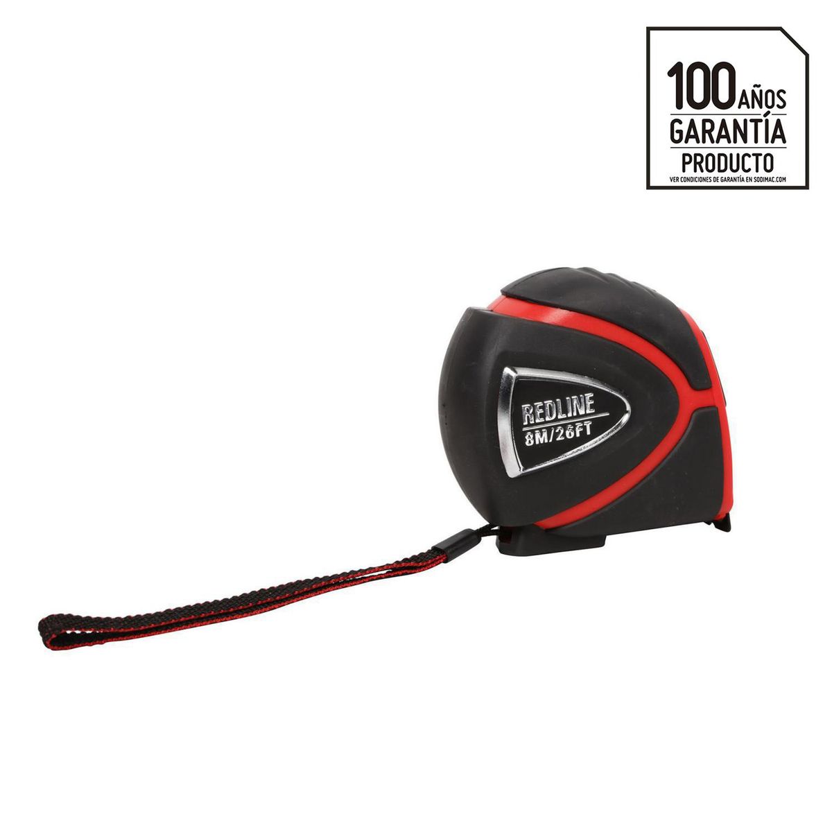 REDLINE - Huincha de medir 8 metros fibra de vidrio