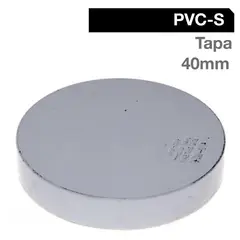 VINILIT - Tapa PVC-S Bco Cementar 40mm Blanco 1u
