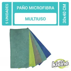 KLEINE WOLKE - Paño de microfibra multiuso 30x40 cm. 5 unidades