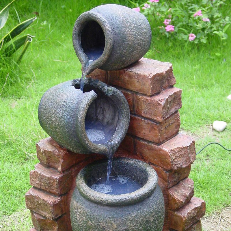 JUST HOME COLLECTION - Fuente de agua Alicante de poliresina 53 cm