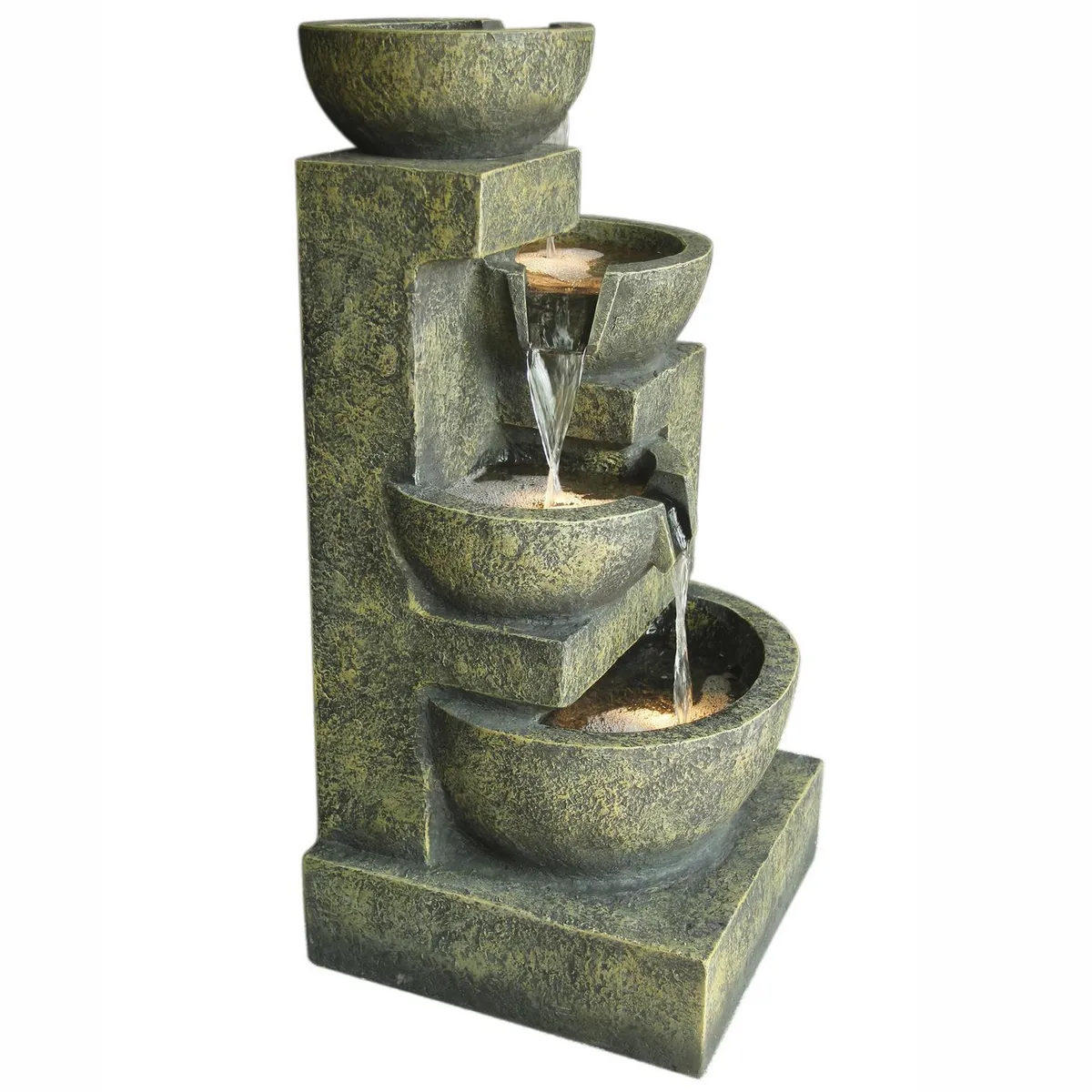 JUST HOME COLLECTION - Fuente de agua Granada de poliresina 85 cm