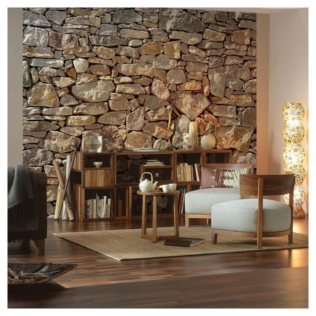 MURESCO - Papel Fotomural 8 Paneles Piedra 8727 9,34 m2