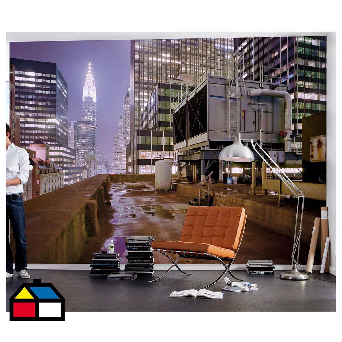 MURESCO - Papel Fotomural 8 Paneles Azotea 8732 9,34 m2