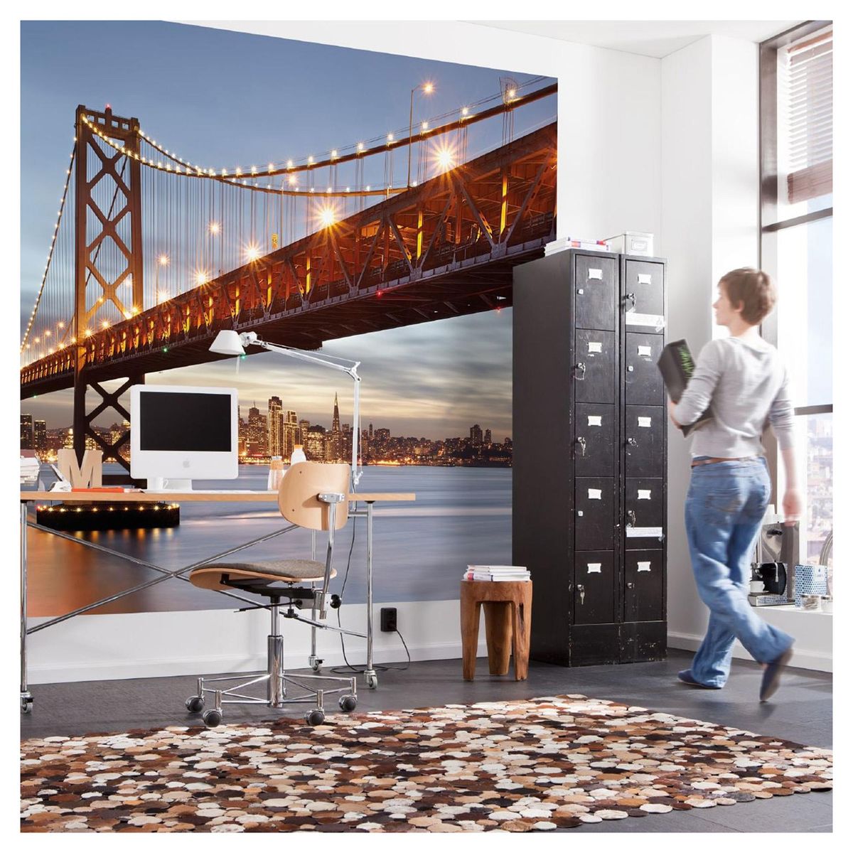 MURESCO - Papel Fotomural 8 Paneles Puente 8733 9,34 m2