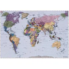 MURESCO - Papel Fotomural 4 Paneles Mapa 4050 5 m2