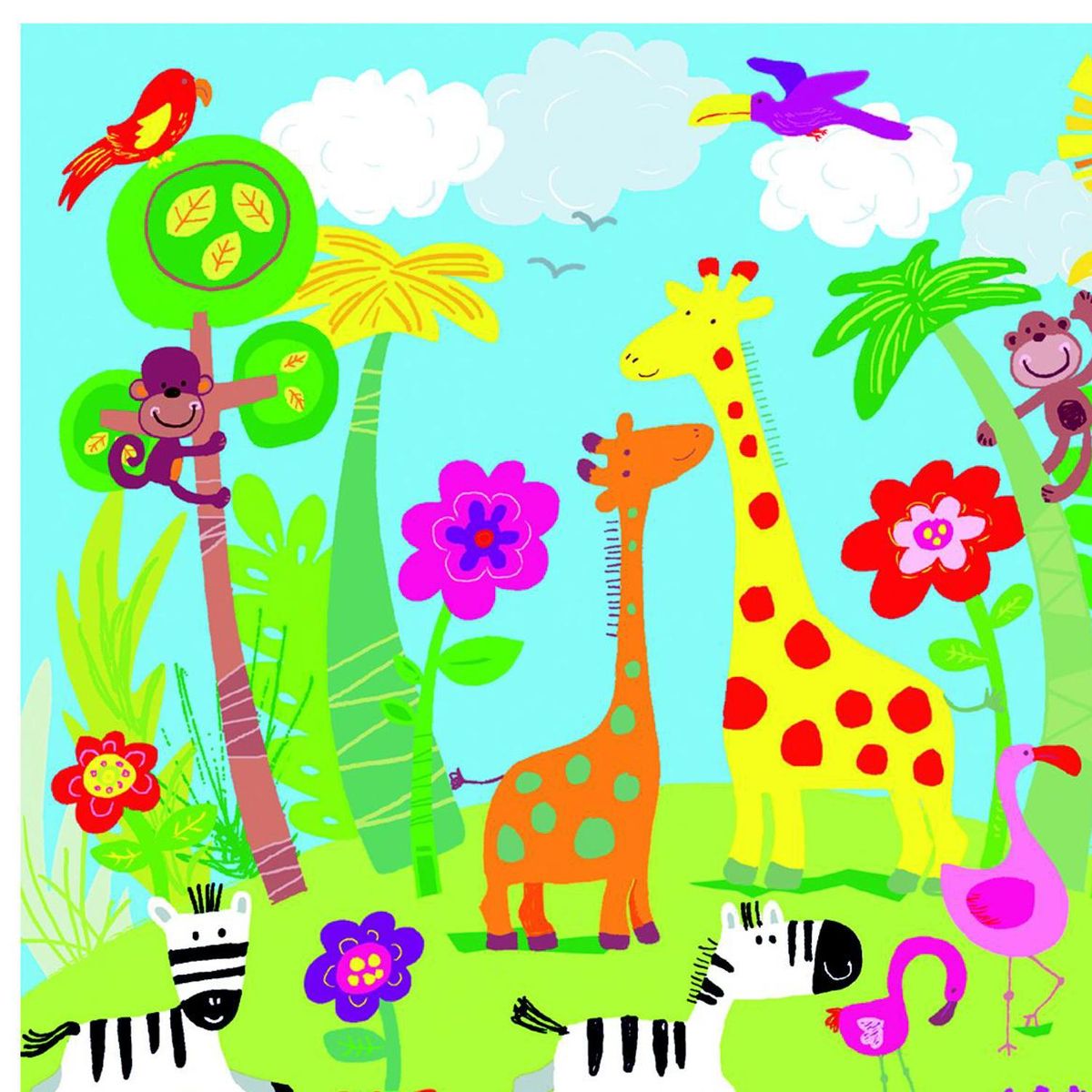 MURESCO - Papel Fotomural 4 Paneles Jungla 418 4,6 m2