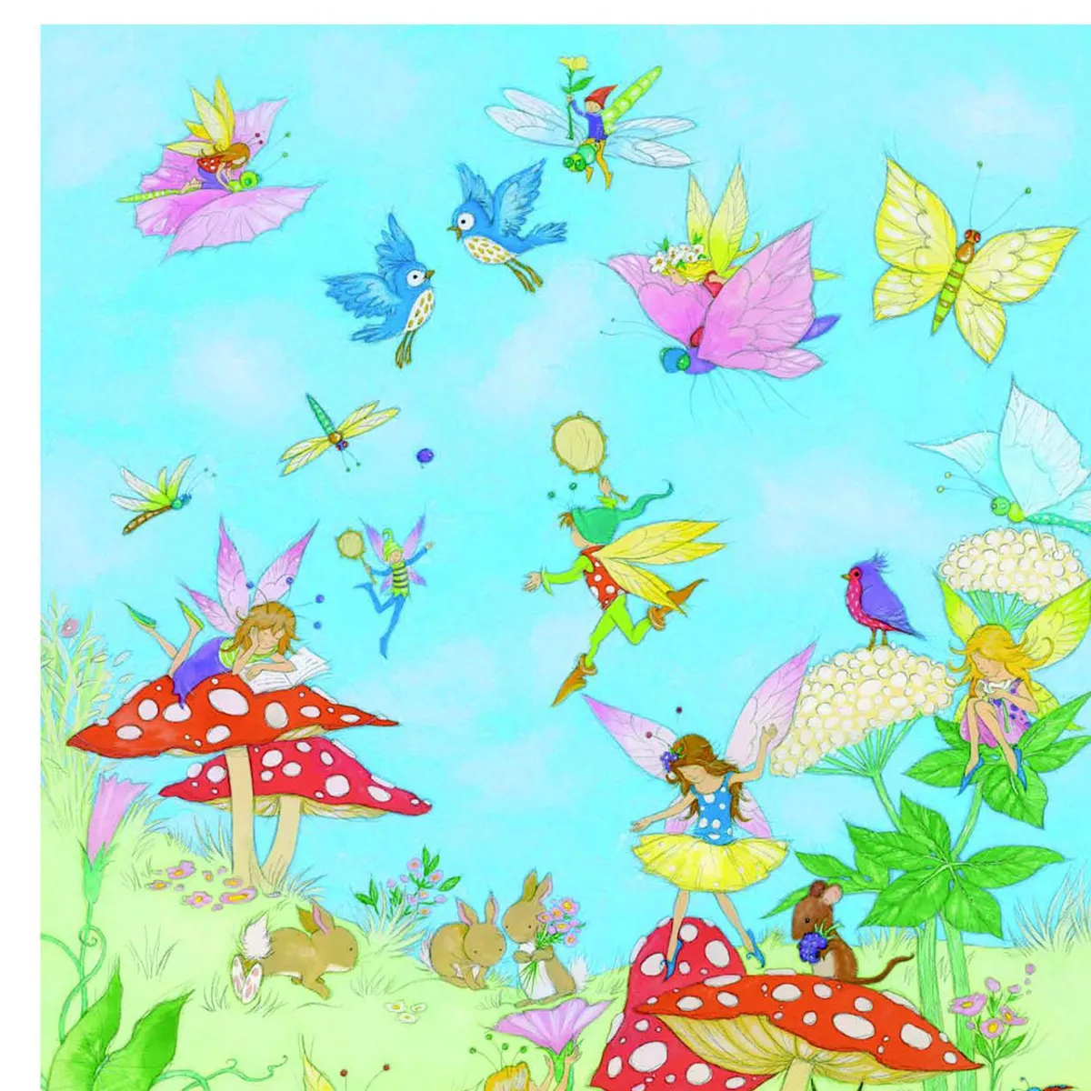 MURESCO - Papel Fotomural 4 Paneles Cuento Hadas 425 4,6 m2