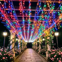 DEAR SANTA - Malla Led 190x60 cm Multicolor
