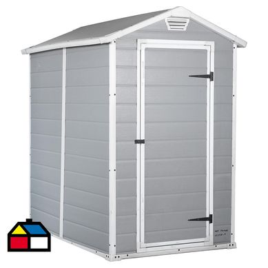 Bodega de jardn 130x192x198 cm gris