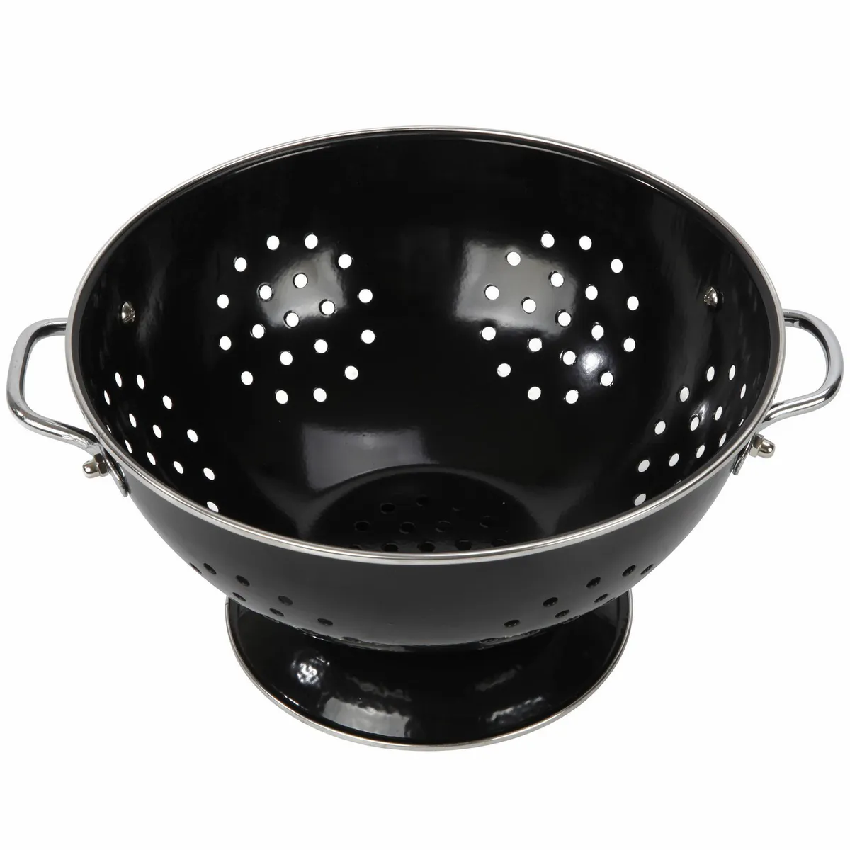 CASA BONITA - Colador 22 cm Negro