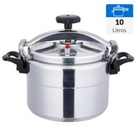 Olla a Presión 10 Litros Aluminio Comprezzo