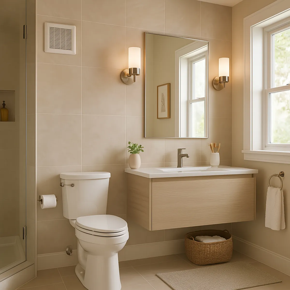 BROAN - Extractor de Aire Techo Cuadrado con Ducto 4''