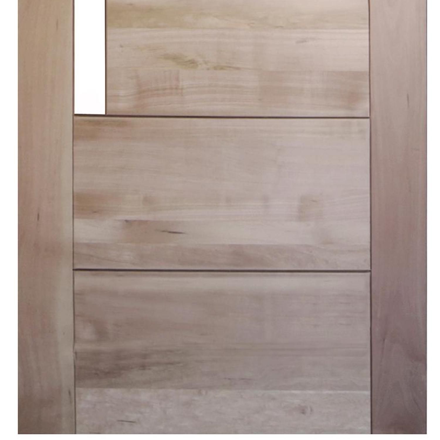 Puerta Exterior Madera de lenga Moderna Mantova Natural | Sodimac