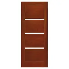 IGNISTERRA - Puerta Exterior Madera de lenga Moderna Venice Natural