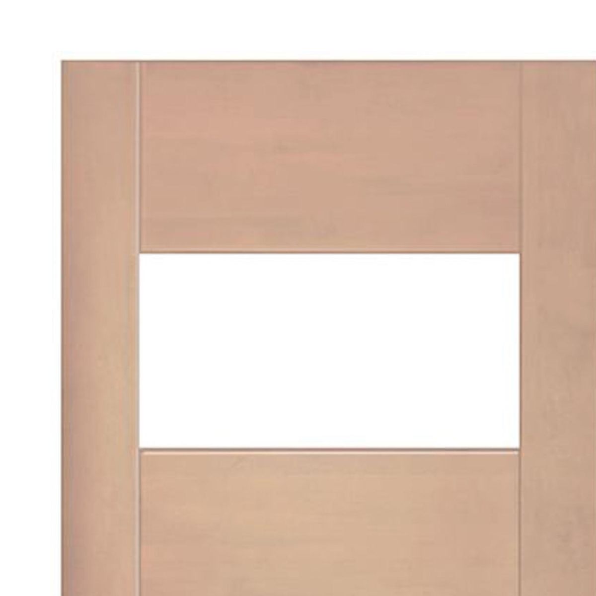 IGNISTERRA - Puerta 4 Paneles Vidriada sin Vidrio Madera de lenga Moderna Corsica Natural