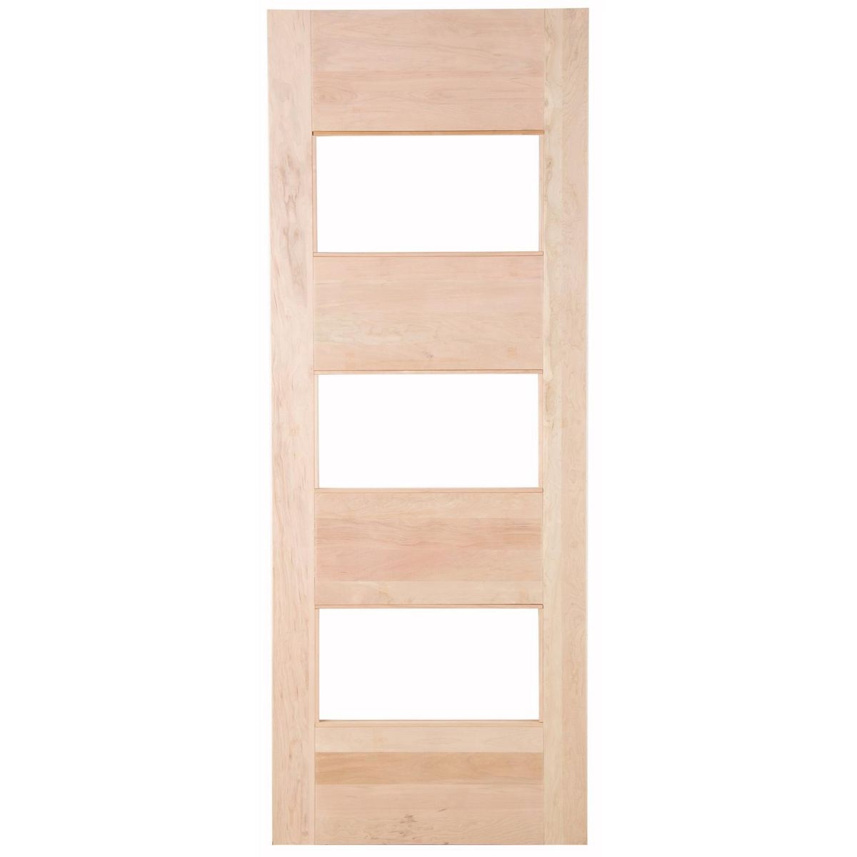 IGNISTERRA - Puerta 4 Paneles Vidriada sin Vidrio Madera de lenga Moderna Corsica Natural