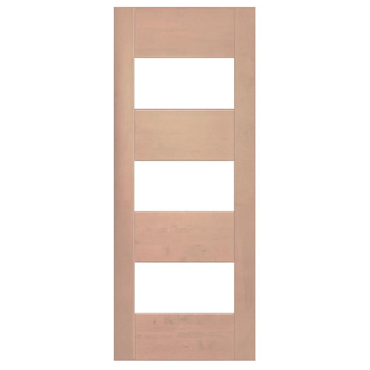 IGNISTERRA - Puerta 4 Paneles Vidriada sin Vidrio Madera de lenga Moderna Corsica Natural