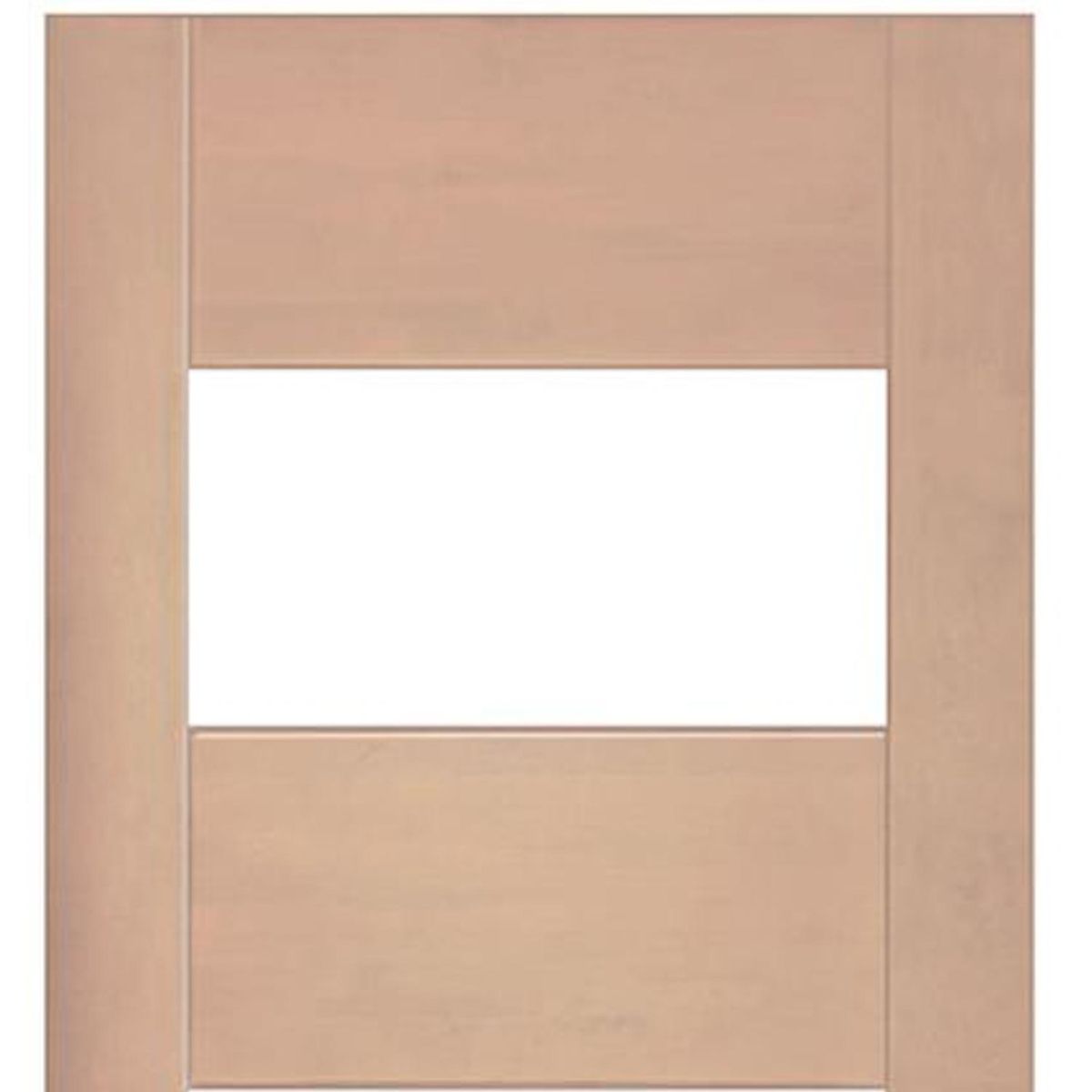 IGNISTERRA - Puerta 4 Paneles Vidriada sin Vidrio Madera de lenga Moderna Corsica Natural