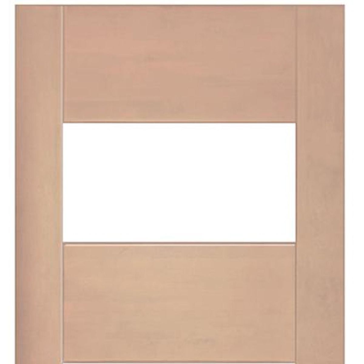 IGNISTERRA - Puerta 4 Paneles Vidriada sin Vidrio Madera de lenga Moderna Corsica Natural