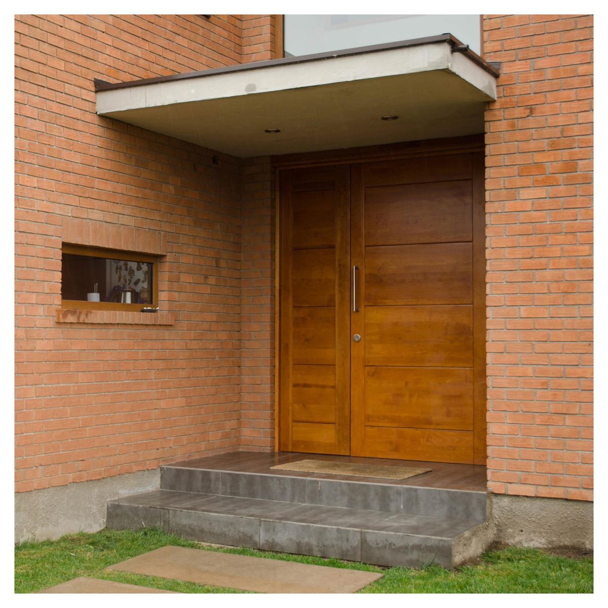 IGNISTERRA - Puerta Exterior Madera de lenga Moderna Livorno Natural