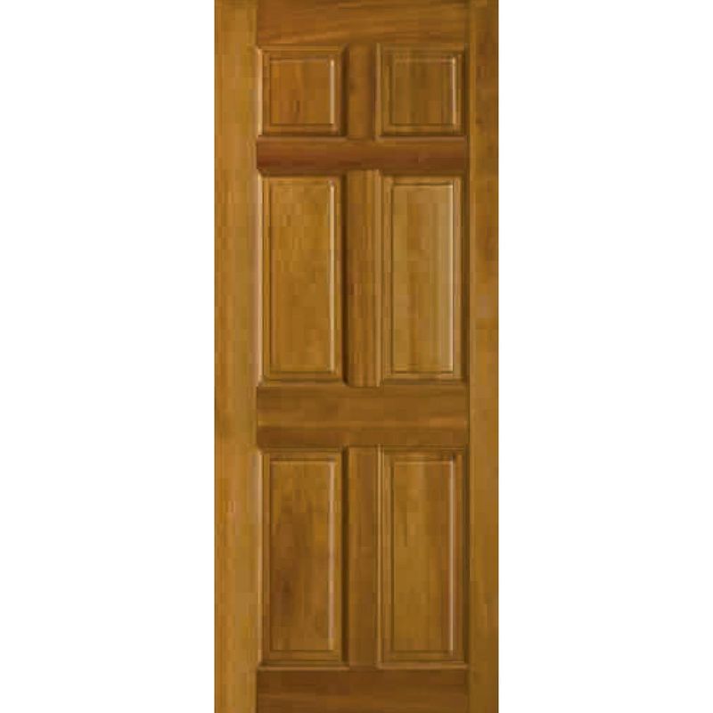 IGNISTERRA - Puerta Exterior Madera de lenga Clásica Boston Natural