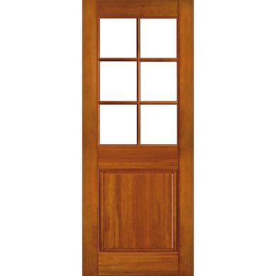 Puerta Vidriada Sin Vidrio Madera de lenga 80x200 cm Clsica Charlotte Natural