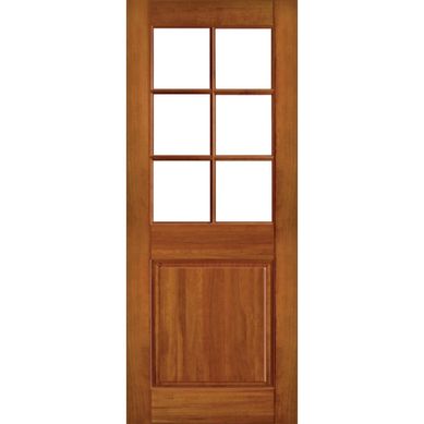 Puerta Vidriada Sin Vidrio Madera de lenga 85x200 cm Clsica Charlotte Natural