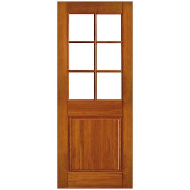 Puerta Vidriada Sin Vidrio Madera de lenga 80x210 cm Clsica Charlotte Natural