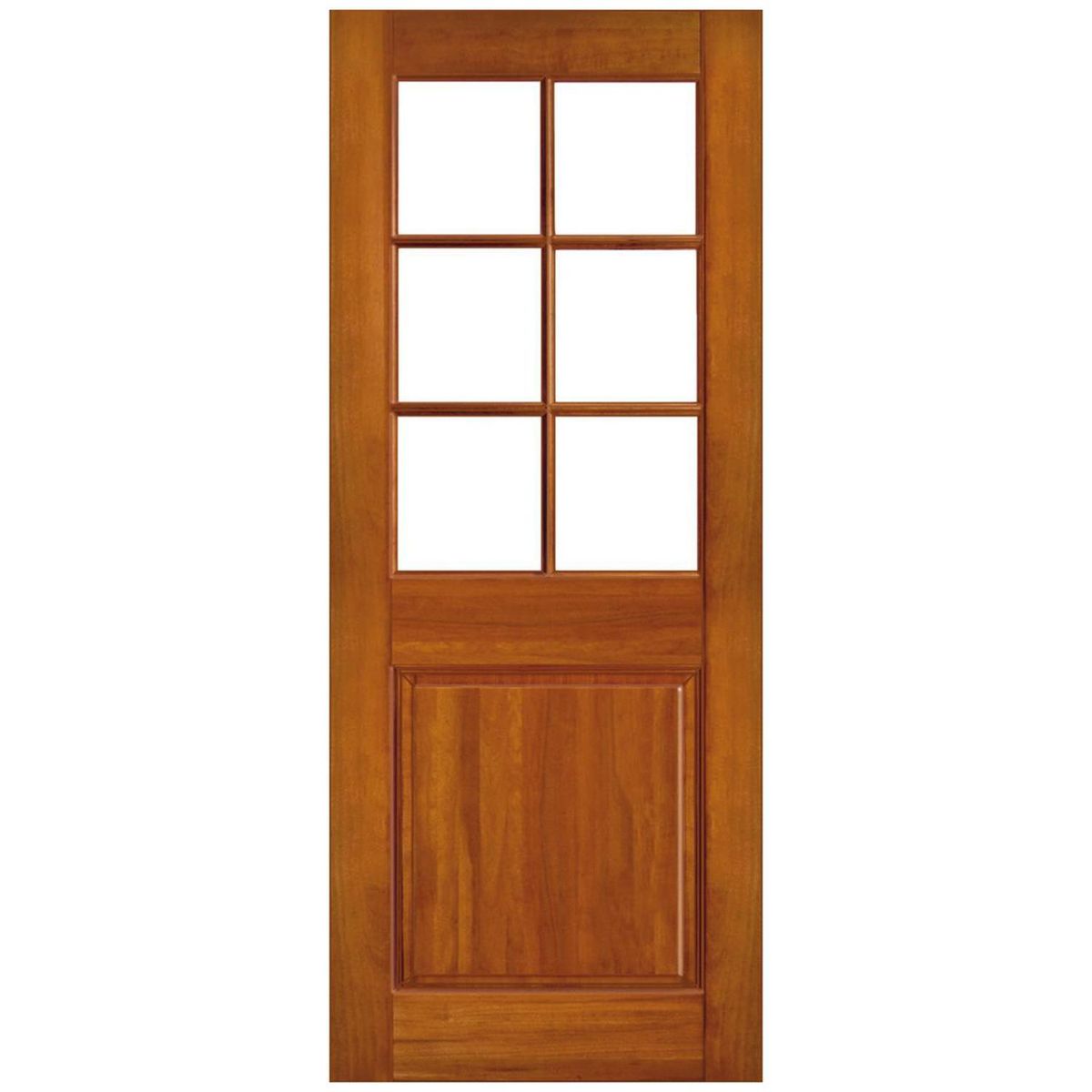 IGNISTERRA - Puerta Vidriada Sin Vidrio Madera de lenga Clásica Charlotte Natural