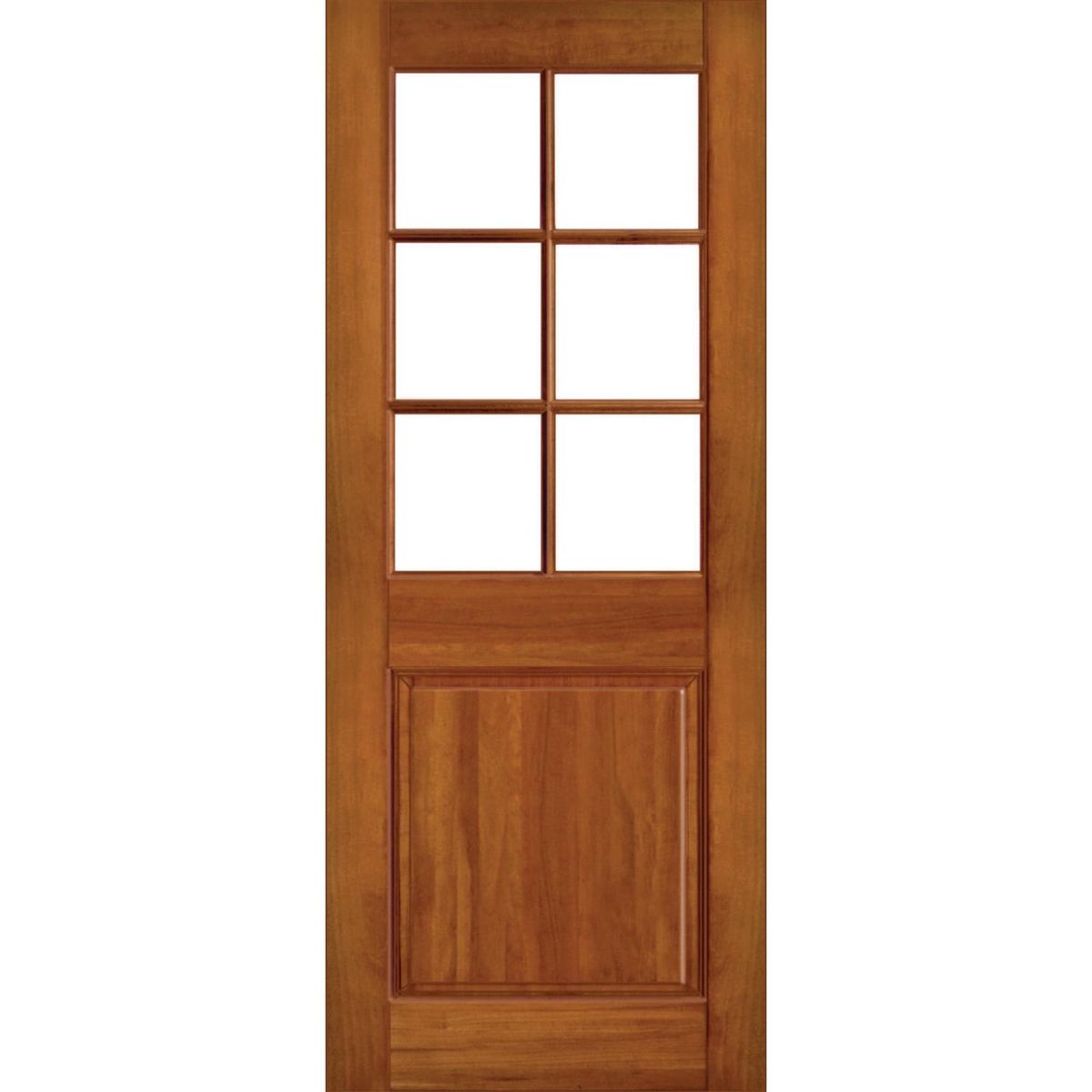 IGNISTERRA - Puerta Vidriada Sin Vidrio Madera de lenga Clásica Charlotte Natural