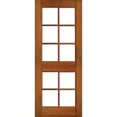 IGNISTERRA - Puerta Vidriada Sin Vidrio Madera de lenga Clásica Toronto Natural