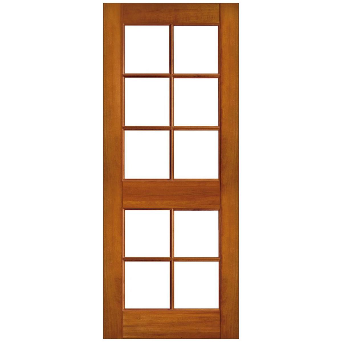 IGNISTERRA - Puerta Vidriada Sin Vidrio Madera de lenga Clásica Toronto Natural