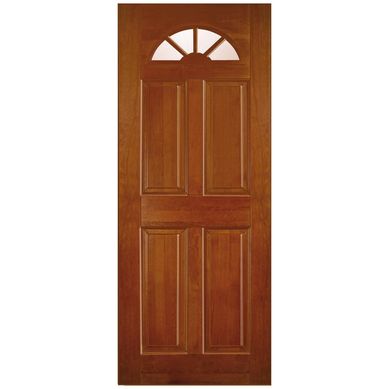 Puerta Vidriada Sin Vidrio Madera de lenga 85x200 cm Clsica Georgia Natural