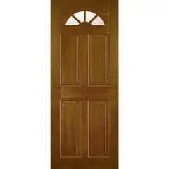 IGNISTERRA - Puerta Vidriada Sin Vidrio Madera de lenga Clásica Georgia Natural