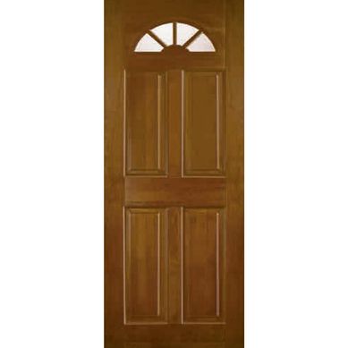 Puerta Vidriada Sin Vidrio Madera de lenga 90x210 cm Clsica Georgia Natural