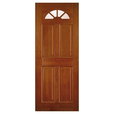 Puerta Vidriada Sin Vidrio Madera de lenga 100x210 cm Clsica Georgia Natural