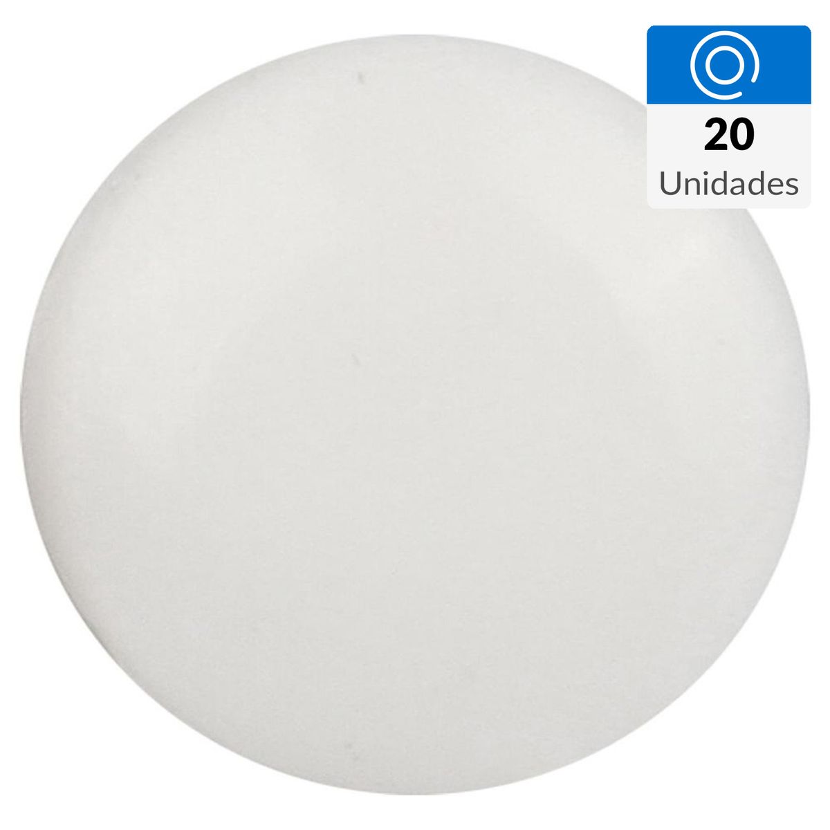 RH - Tapa de tornillo 2,5 mm 20 unidades blanco