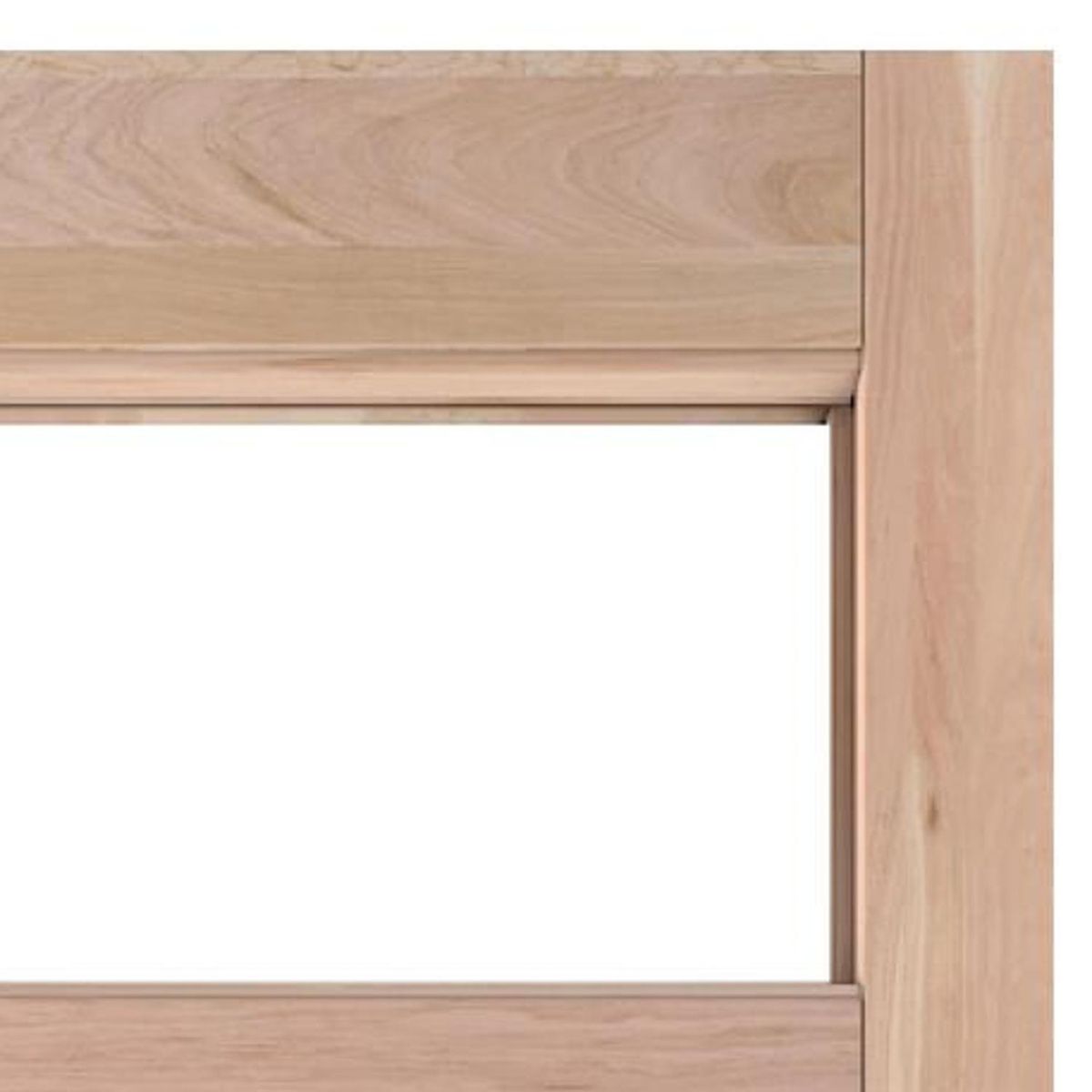 IGNISTERRA - Puerta Vidriada Sin Vidrio Madera de lenga Moderna Roma Natural