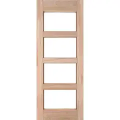 IGNISTERRA - Puerta Vidriada Sin Vidrio Madera de lenga Moderna Roma Natural