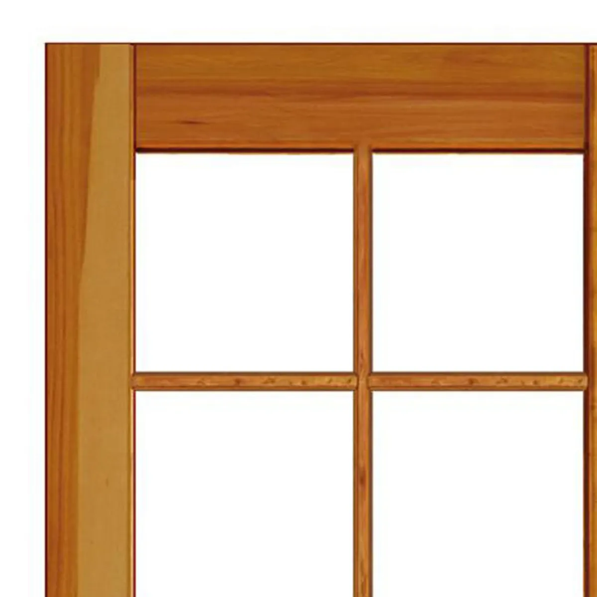 IGNISTERRA - Puerta Vidriada Sin Vidrio Madera de lenga Campestre Ancona Natural