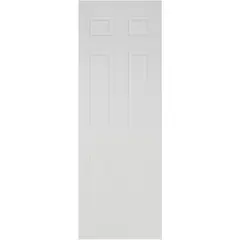 HOLZTEK - Puerta Bostonian Acero C/6 Paneles Blanco
