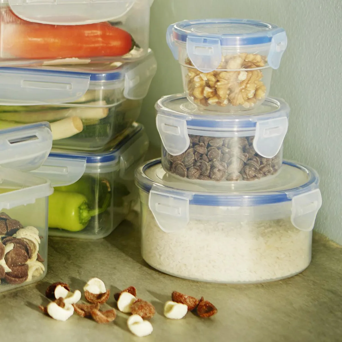 JUST HOME COLLECTION - Contenedor de Alimentos Redondo Plástico 220 ml