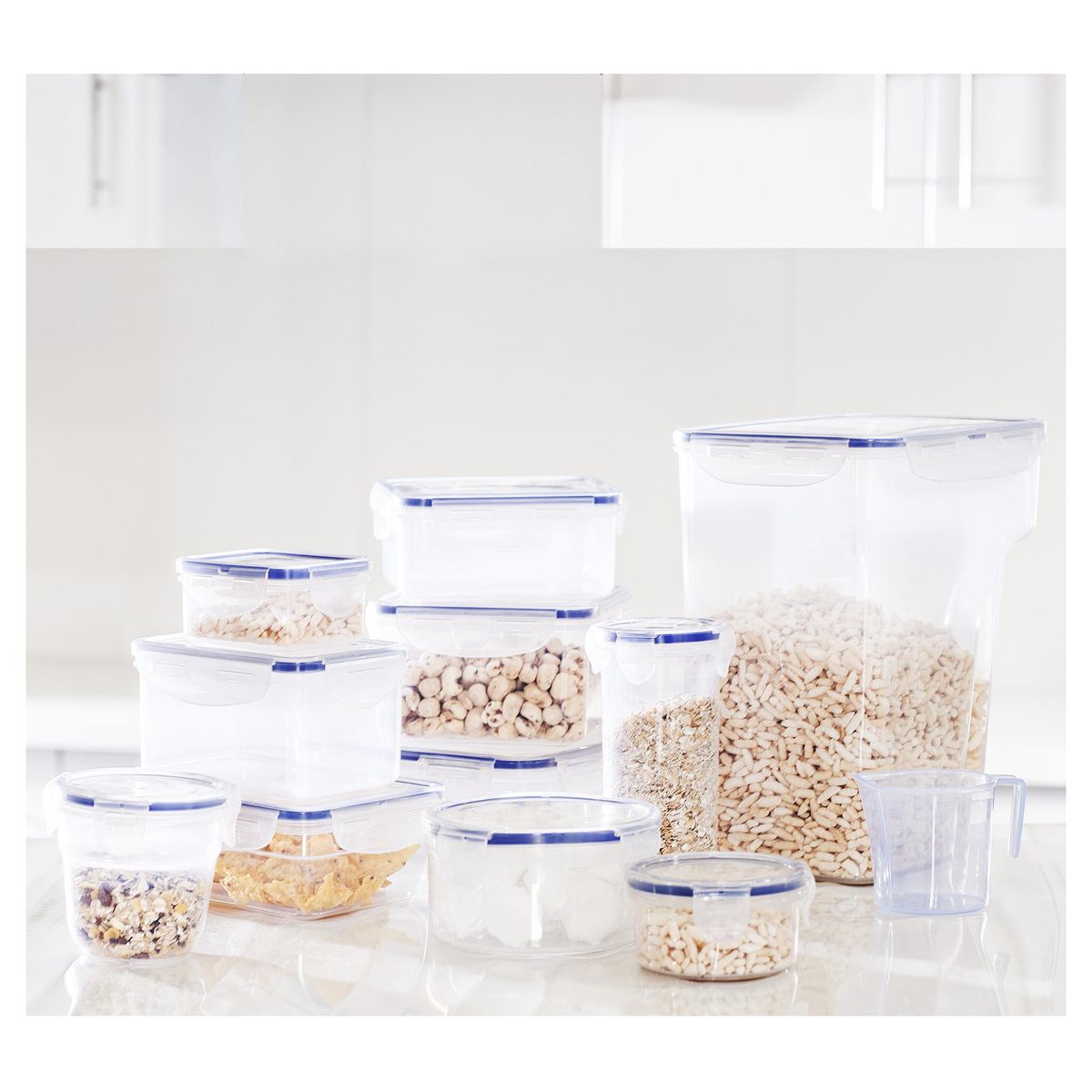 JUST HOME COLLECTION - Contenedor de Alimentos Redondo Plástico 600 ml