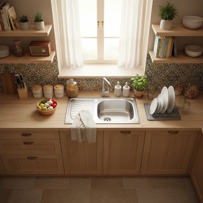 Imagen 2 del producto Lavaplatos 1 Cubeta(s) 43.5x17x78 cm Acero inoxidable