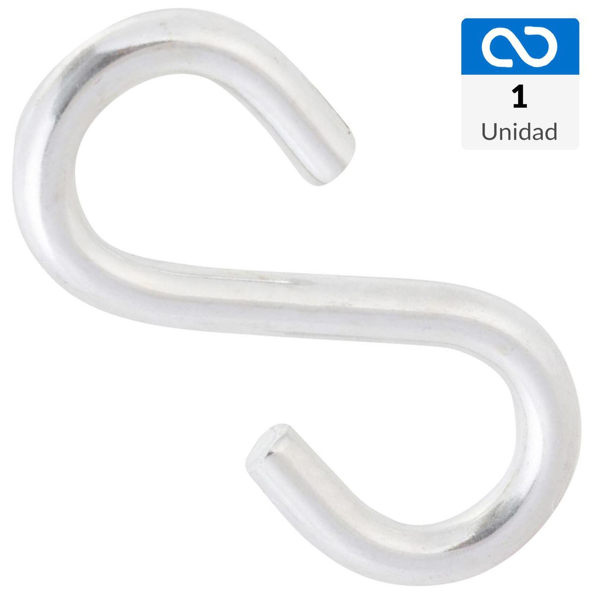 FIXSER - Gancho "S" 1/4" x 2 1/4" 1 unidad