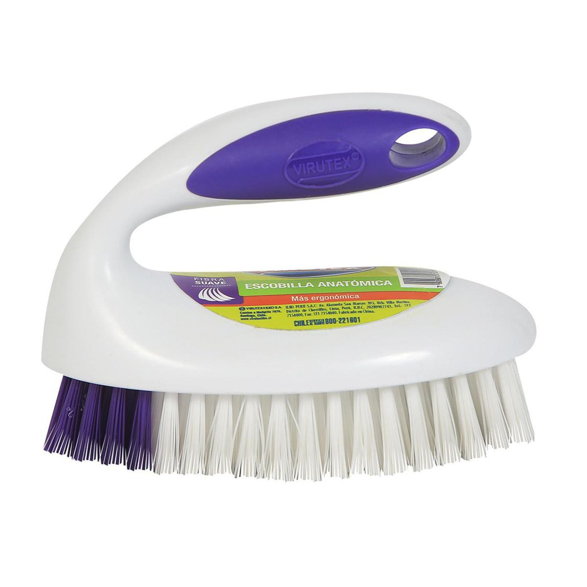 VIRUTEX - Escobilla Virutex Fibra Suave para Ropa y Textiles Delicados