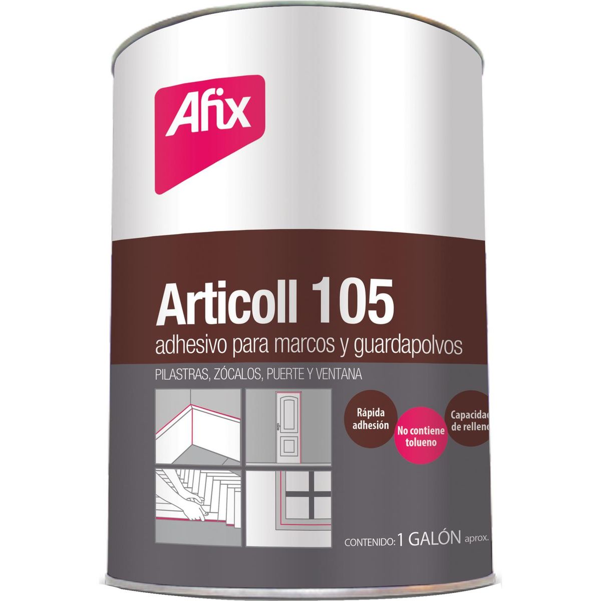 ARTIQUIM - Adhesivo para marcos y guardapolvos 1 gl